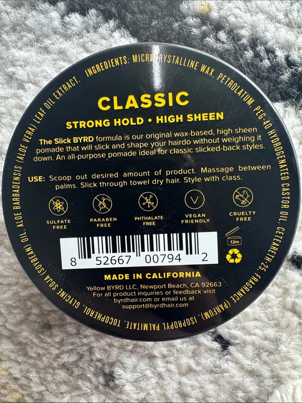 Byrd Hairdo Classic Hair Pomade NEW 🏷️